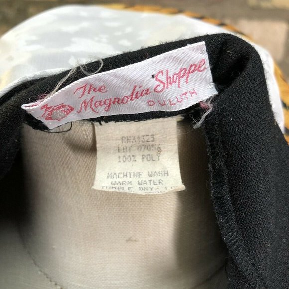 VTG Tiger Graphic Top Cardigan Blazer Open With Handkerchief Shoulder Pads USA - Picture 6 of 6